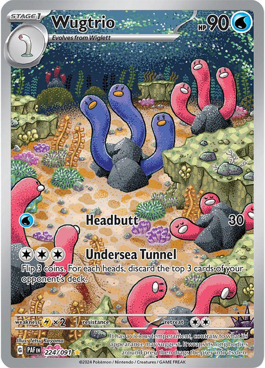 Wugtrio 225/091 Pokemon SV04.5 Paldean Fates